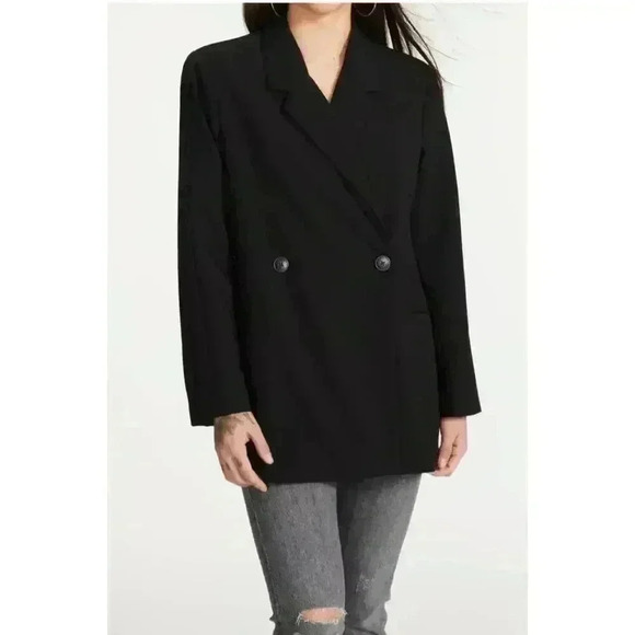 Steve Madden Stella Blazer NWT Sz Med Black - Picture 1 of 3